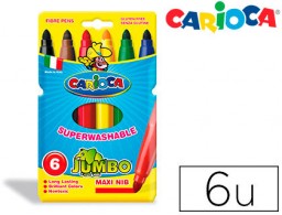 6 rotuladores Carioca Jumbo